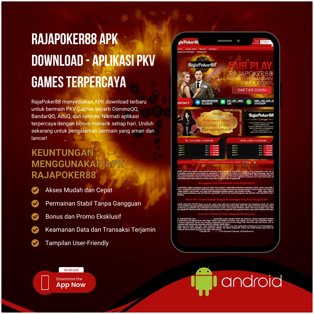 RajaPoker88 APK Download - Aplikasi PKV Games Terpercaya